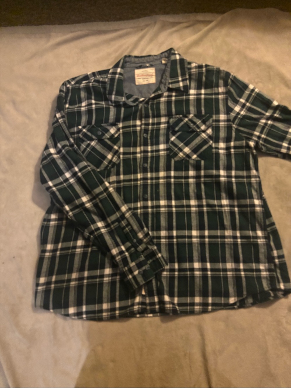 Weatherproof Vintage Mens Plaid Flannel Shirt